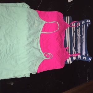 Three tank tops
